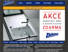 Tablet Screenshot of kuchyne-zbihlej.cz